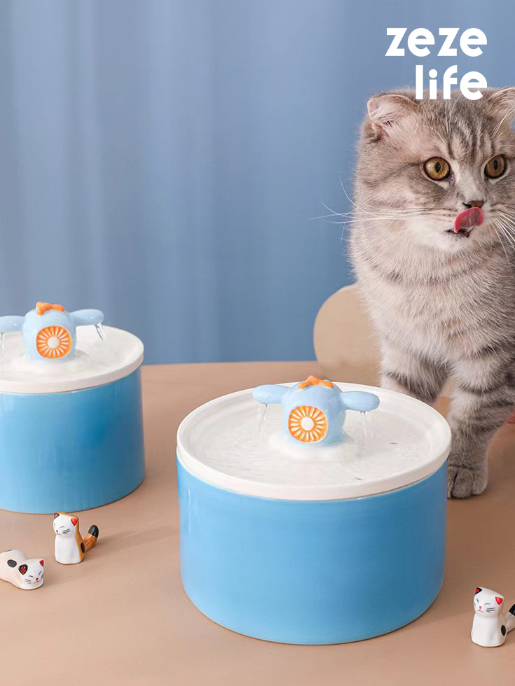 Airplane Cat Water Fountain