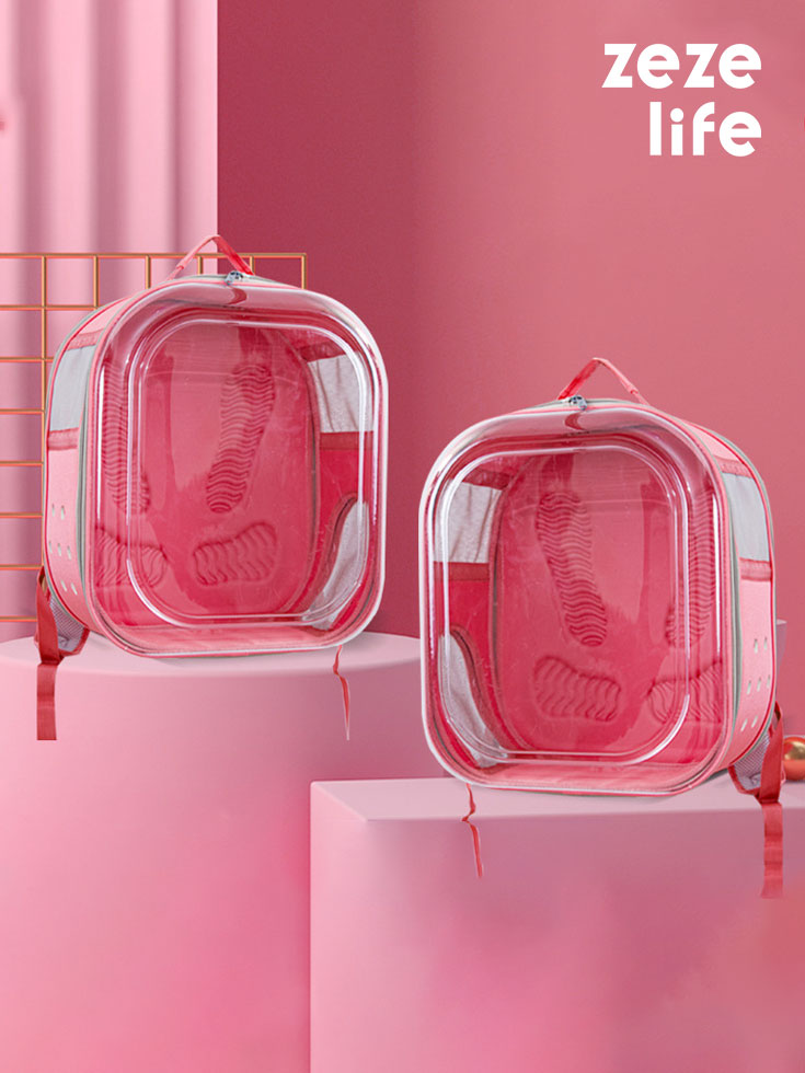 Square Clear Cat Carrier