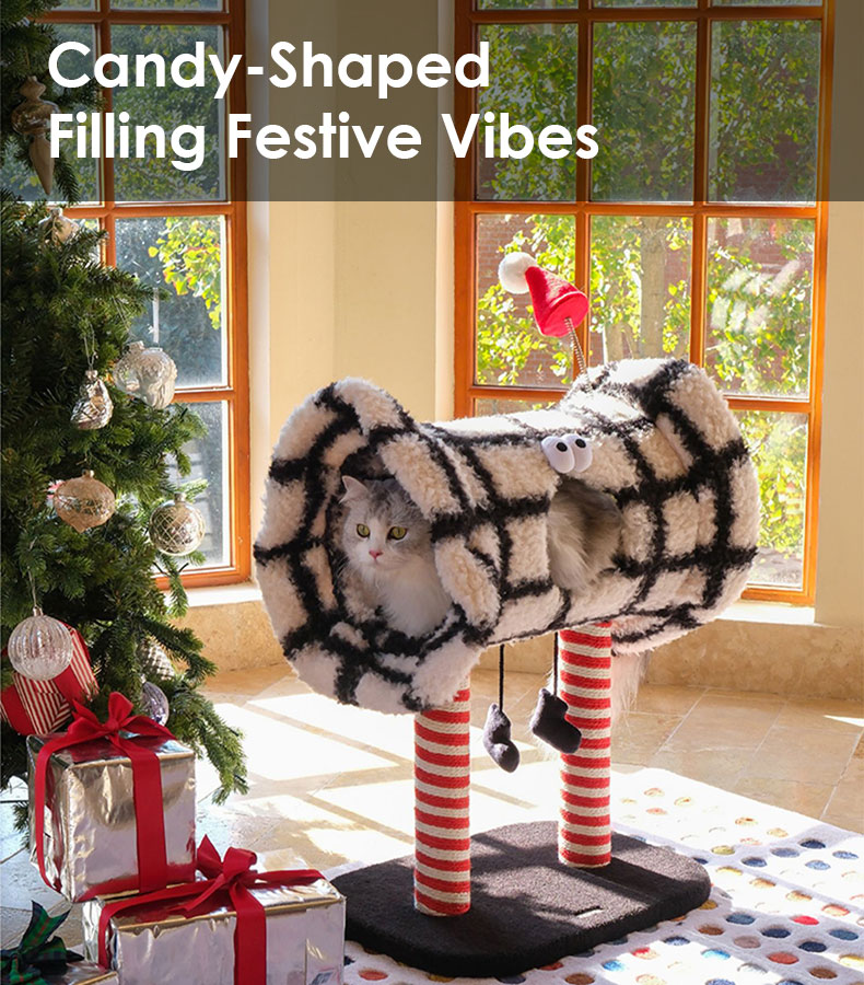 Christmas Candy Cat Tree