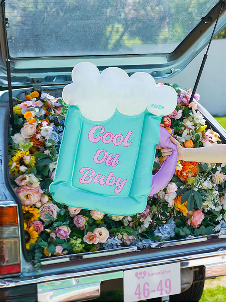 Colorful Beer Pet Cooling Mat