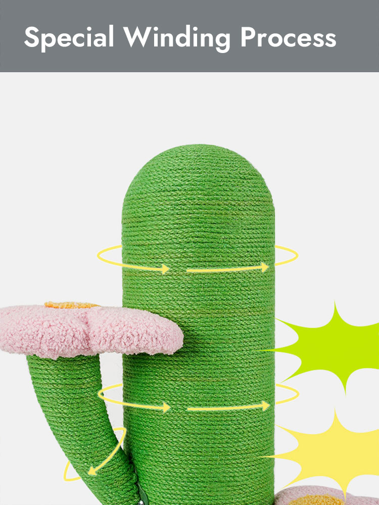 Flower and Cactus Cat Tree