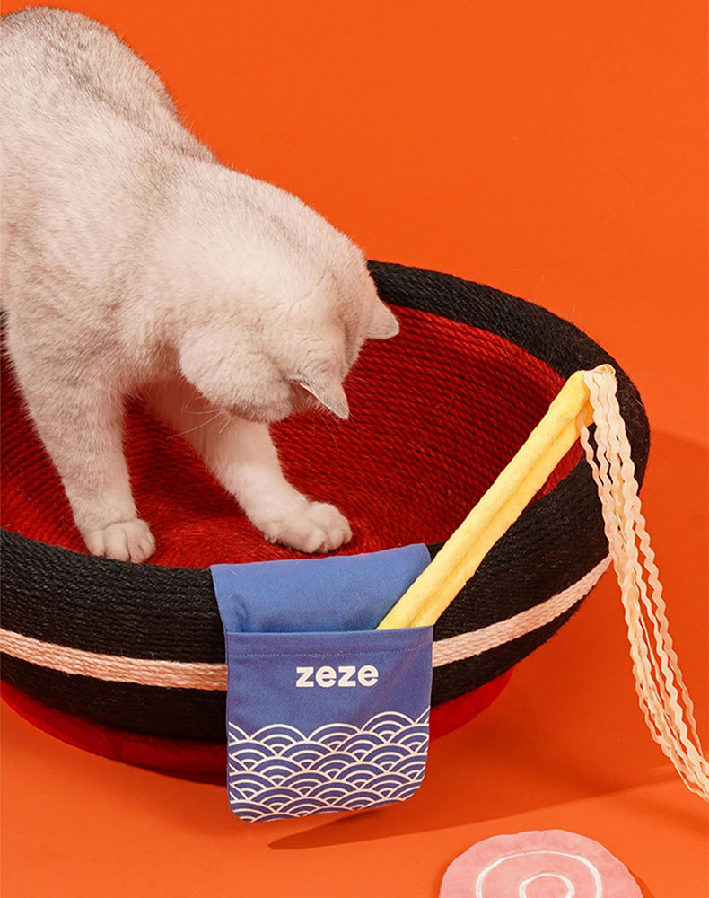 Yummy Ramen Cat Scratcher Bed