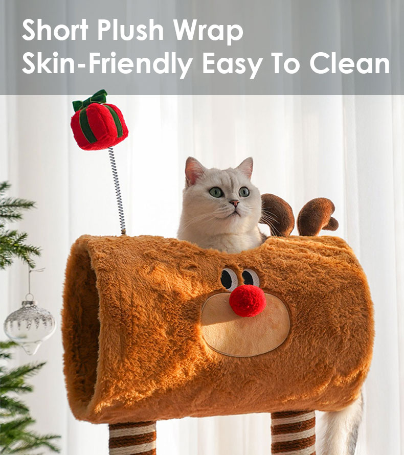 Christmas Deer Cat Tree - Christmas Cat Tree