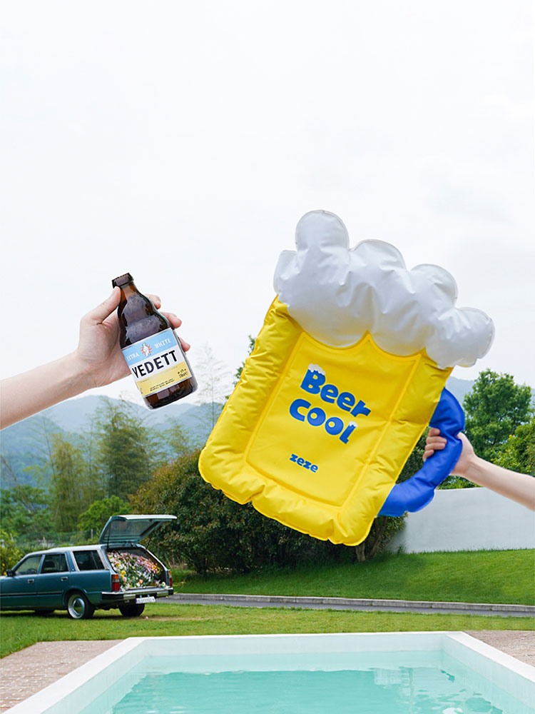 Beer-Shaped Pet Cooling Mat