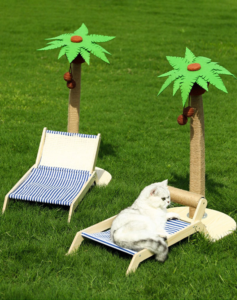 Coconut Tree Cat Scratching Post & Cat Recliner