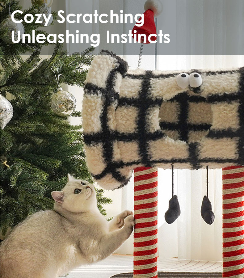 Christmas Candy Cat Tree