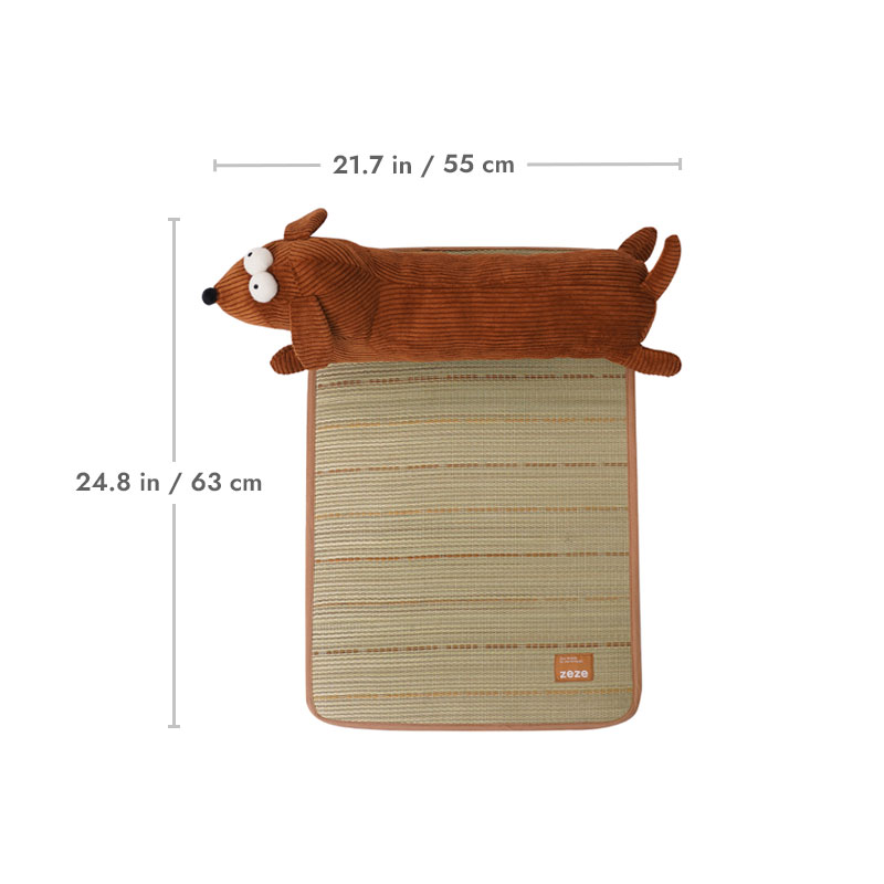 Lightning Cat & Dachshund Rushes Pet Cooling Mat