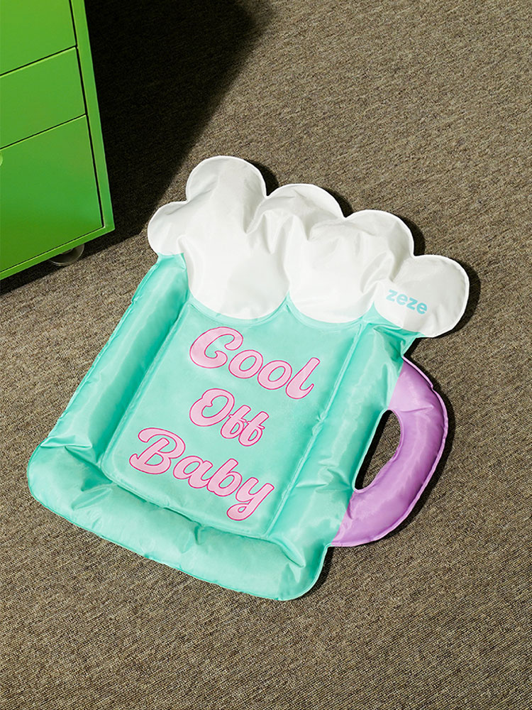 Colorful Beer Pet Cooling Mat