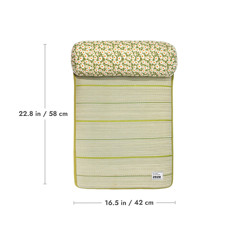French Floral Rushes Pet Cooling Mat