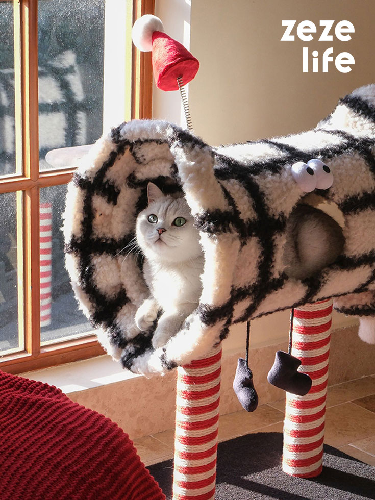 Christmas Candy Cat Tree