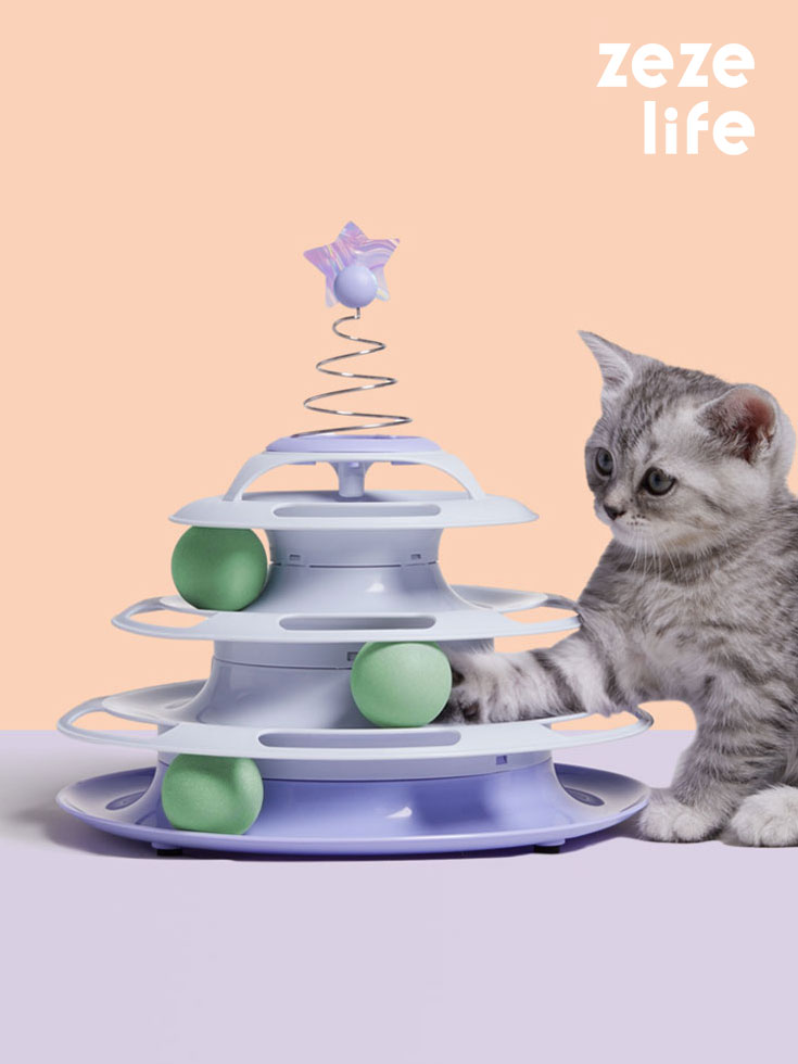 Star Forest Spinner Cat Toy