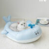 Whale Cooling Cat Bed