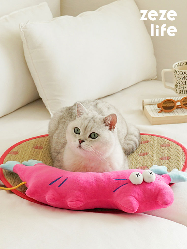 Lightning Cat & Dachshund Rushes Pet Cooling Mat