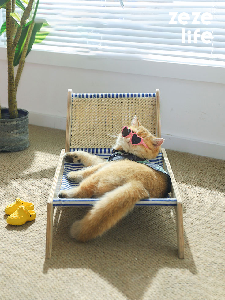 Coconut Tree Cat Scratching Post & Cat Recliner