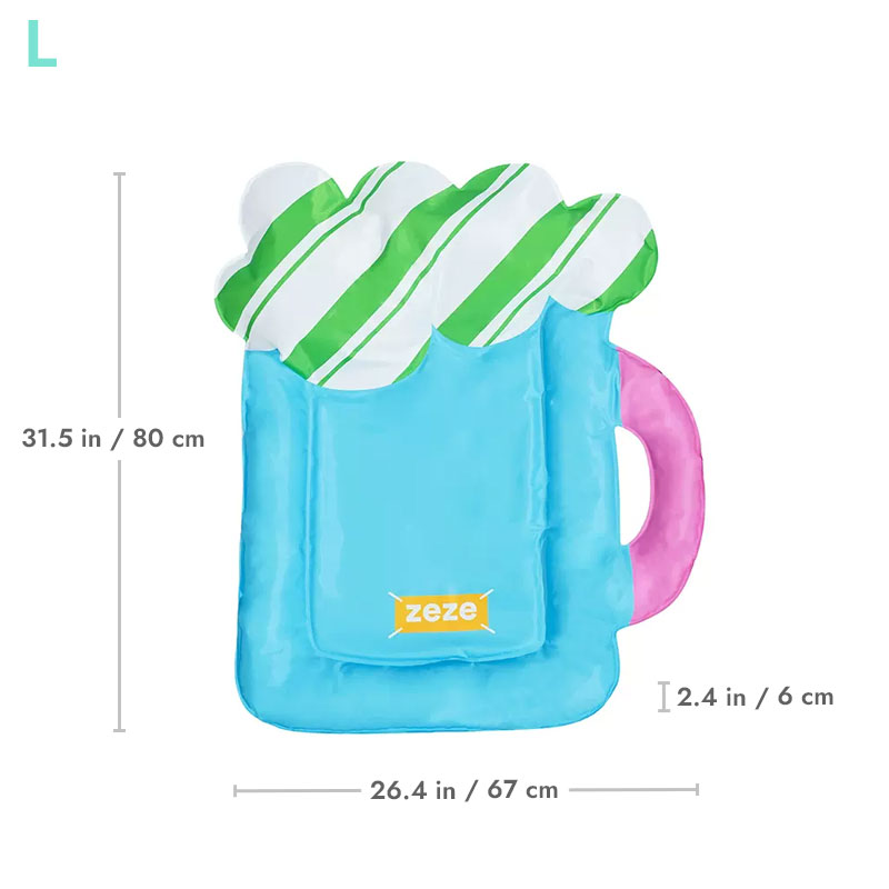 Colorful Beer Pet Cooling Mat
