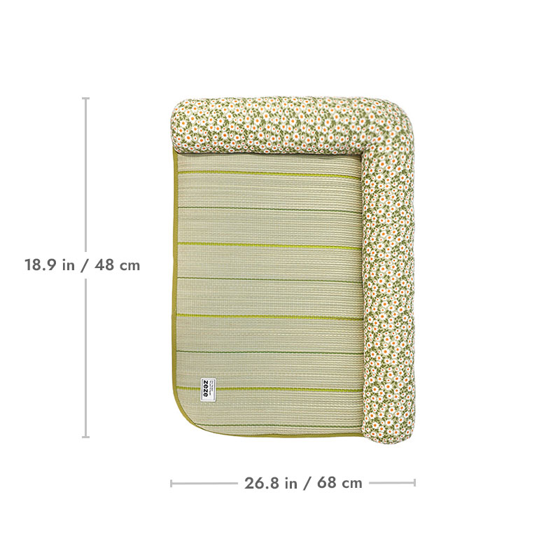 French Floral Rushes Pet Cooling Mat