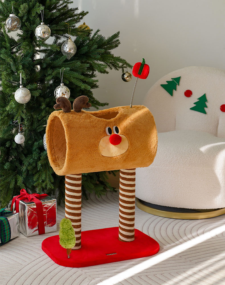 Christmas Deer Cat Tree - Christmas Cat Tree