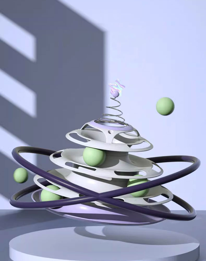 Star Forest Spinner Cat Toy