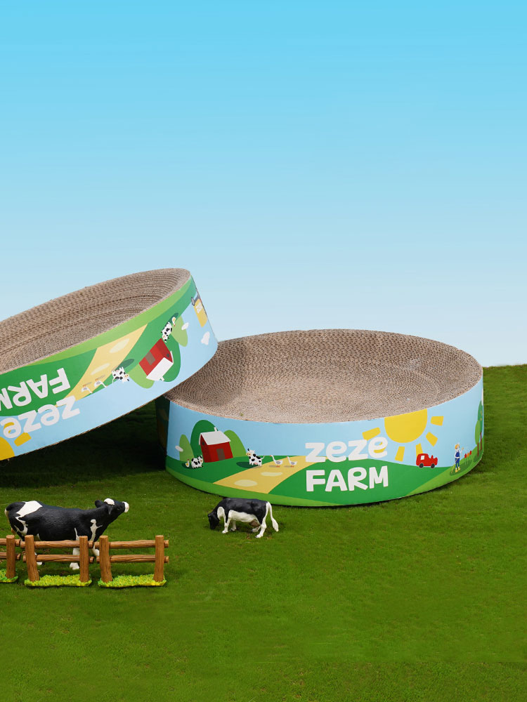 Double-Sided Cat Scratch Bowl