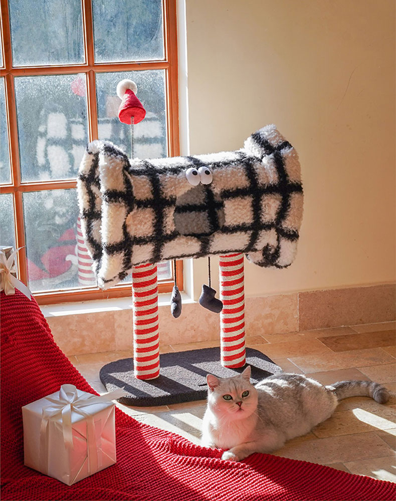 Christmas Candy Cat Tree