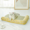 French Floral Rushes Pet Cooling Mat