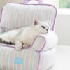 Purple Striped Cooling Cat Sofa