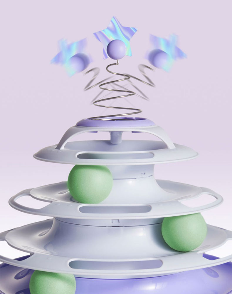 Star Forest Spinner Cat Toy