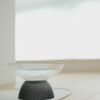White & Black Glass Cat Bowls
