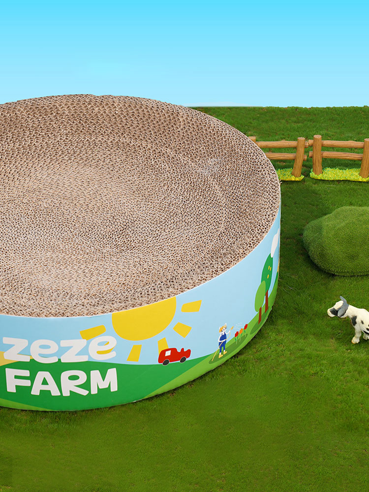 Double-Sided Cat Scratch Bowl