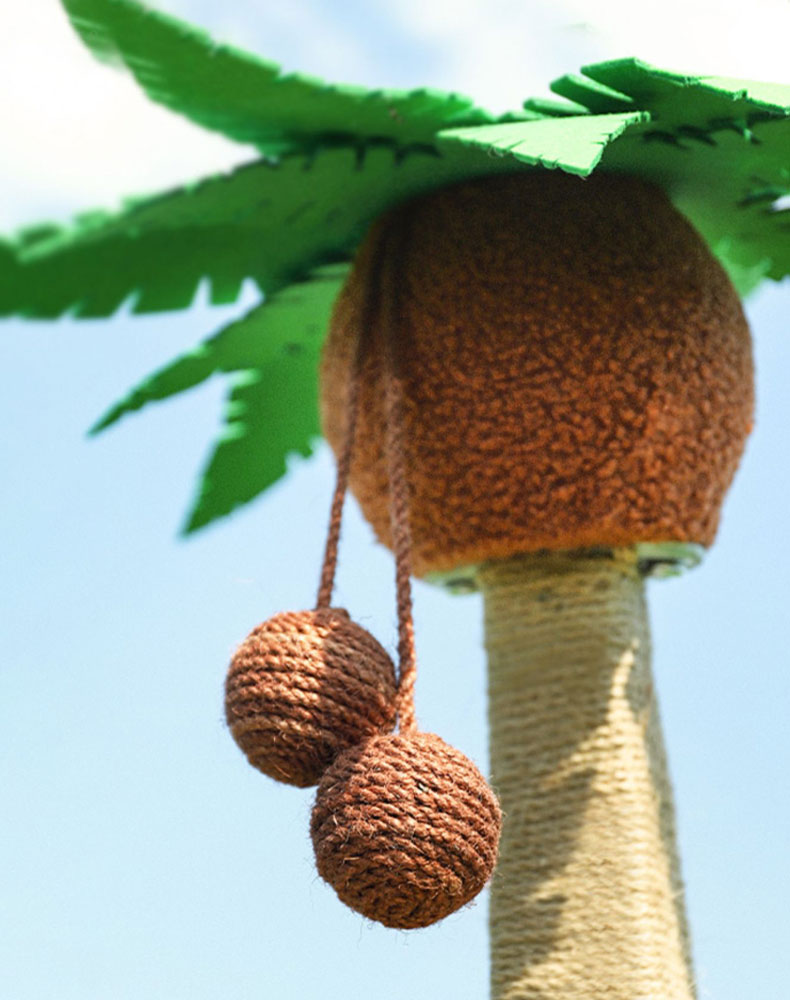Coconut Tree Cat Scratching Post & Cat Recliner