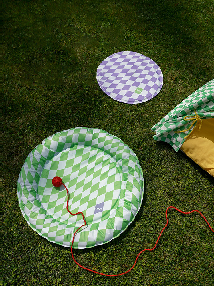Checkerboard Pattern Pet Cooling Mat