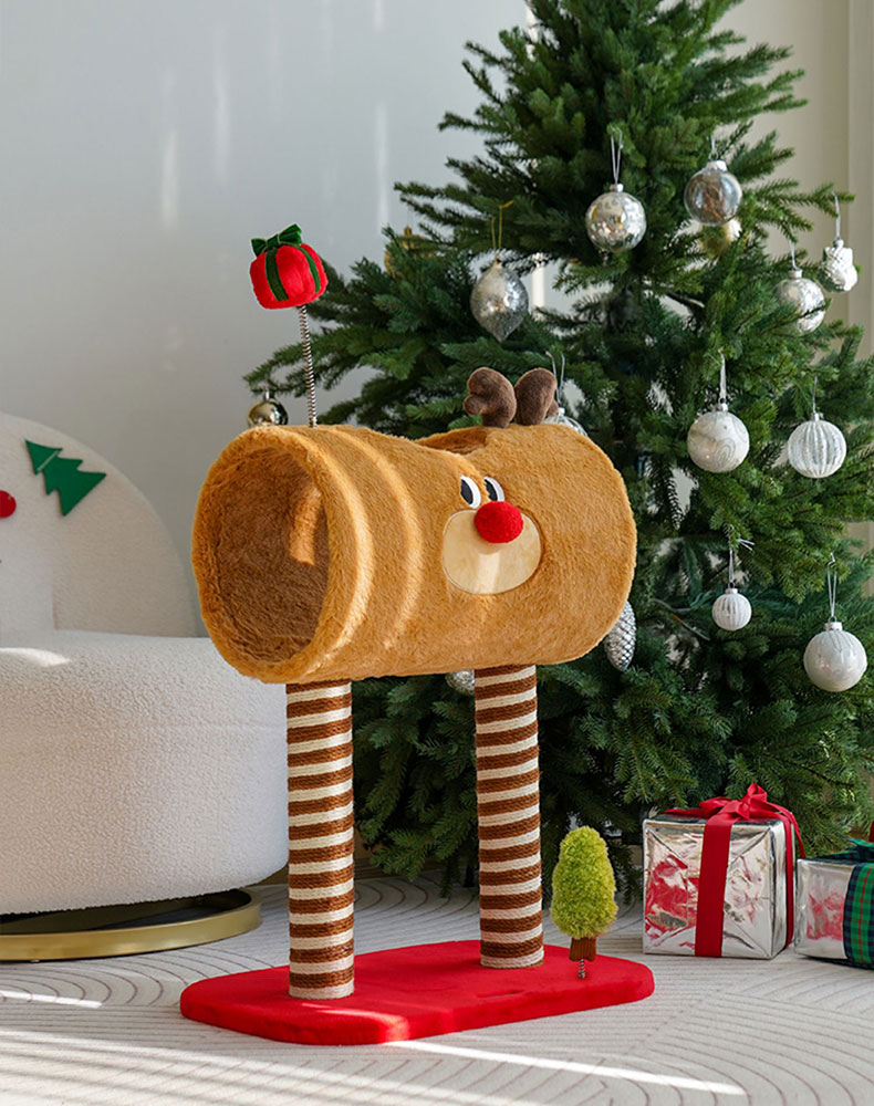 Christmas Deer Cat Tree - Christmas Cat Tree