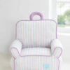 Purple Striped Cooling Cat Sofa