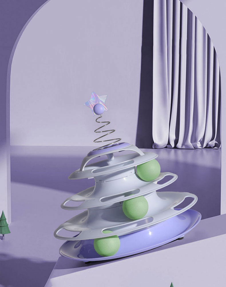 Star Forest Spinner Cat Toy