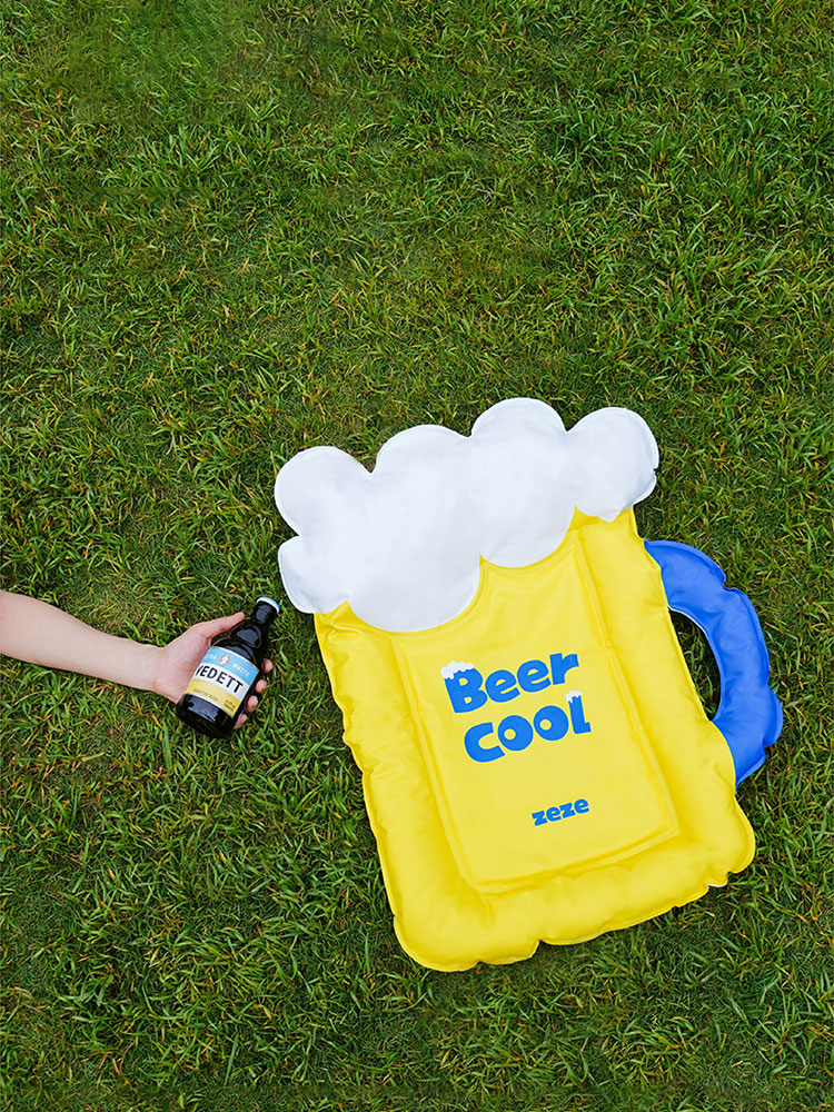 Beer-Shaped Pet Cooling Mat