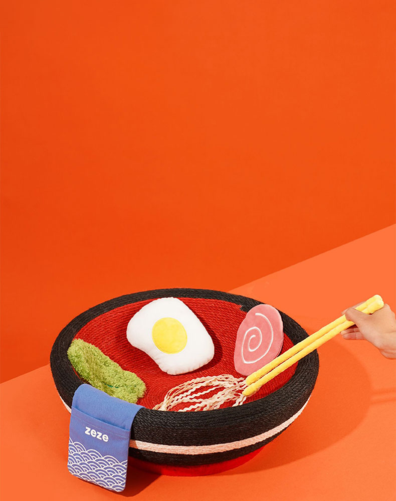 Yummy Ramen Cat Scratcher Bed