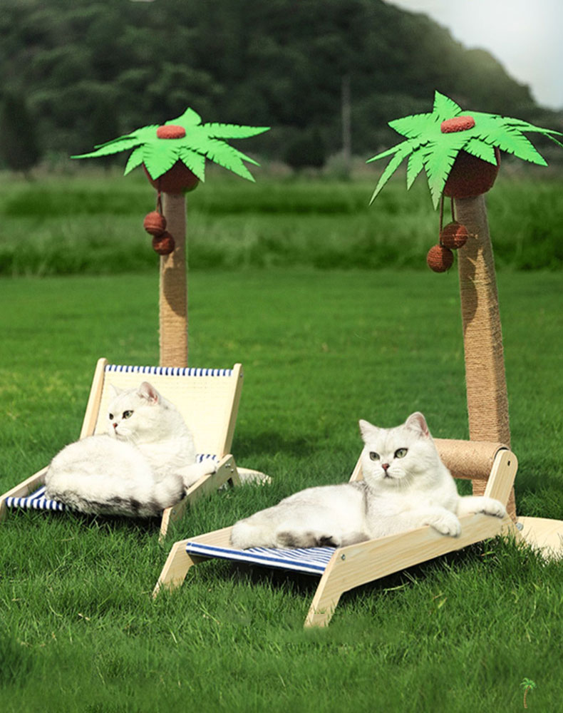 Coconut Tree Cat Scratching Post & Cat Recliner