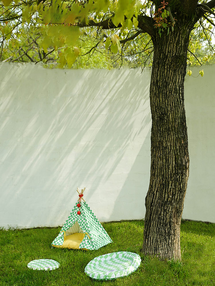 Checkerboard Pattern Pet Cooling Mat