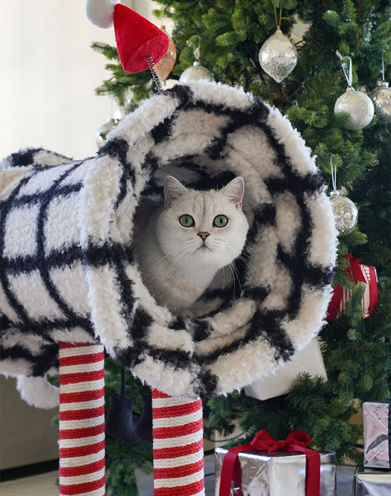 Christmas Candy Cat Tree