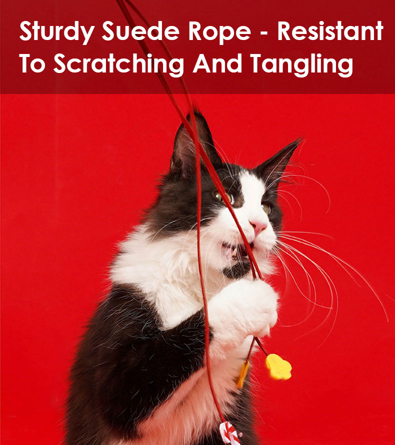 Christmas Snowman Catnip Cat Wand Toy