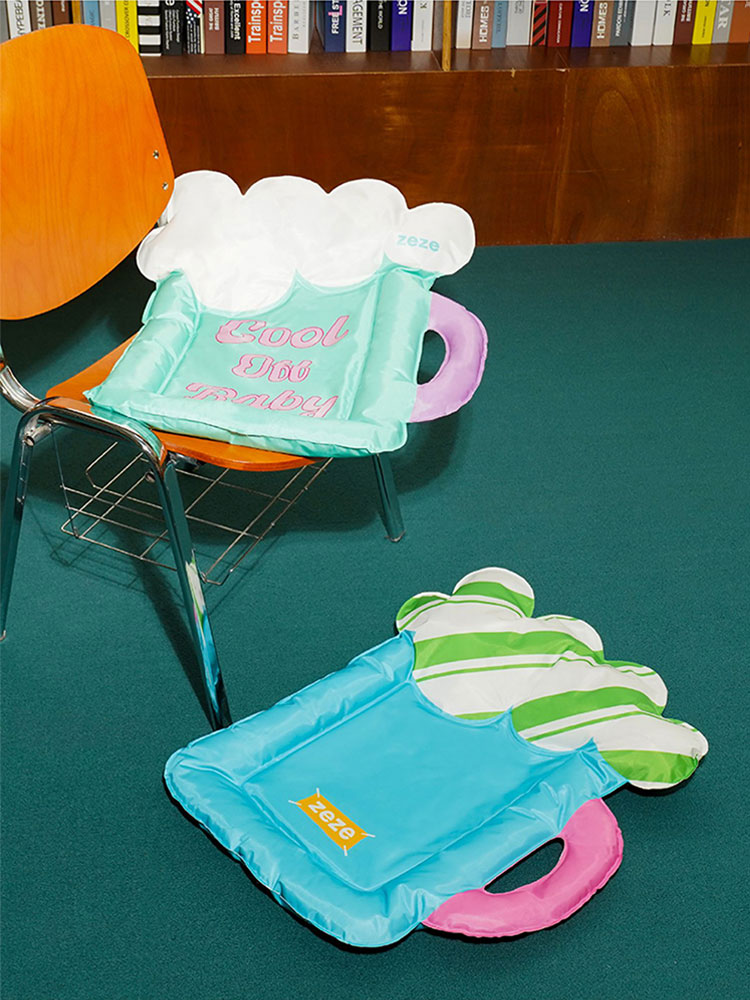 Colorful Beer Pet Cooling Mat