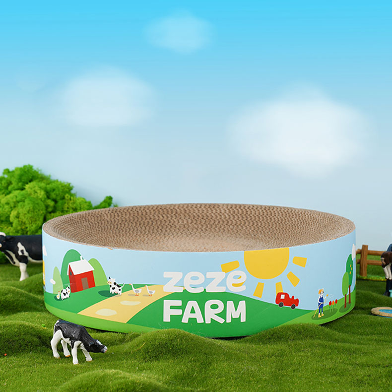 Double-Sided Cat Scratch Bowl