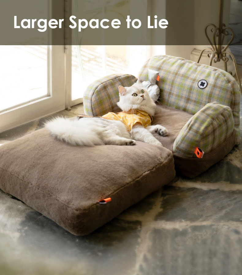 British Plaid Cat Sofa