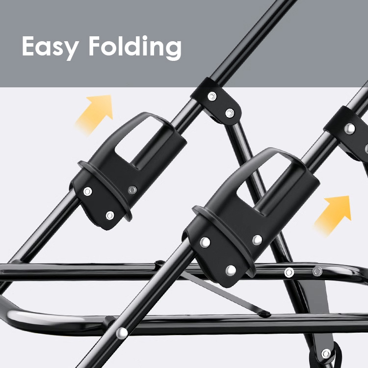 Foldable 3-Color Cat Stroller Pet Carrier With Wheels