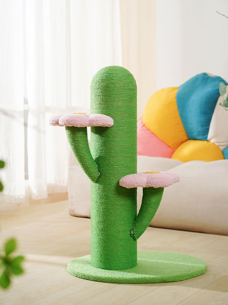 Flower and Cactus Cat Tree