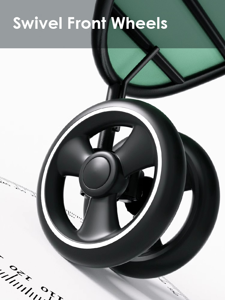 Foldable 3-Color Cat Stroller Pet Carrier With Wheels