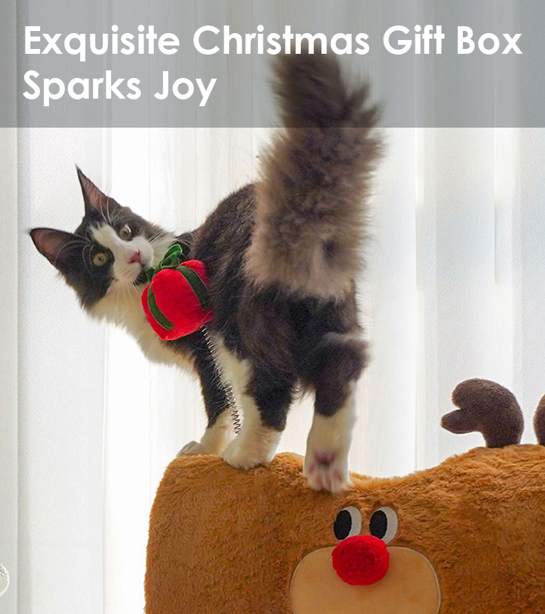 Christmas Deer Cat Tree - Christmas Cat Tree
