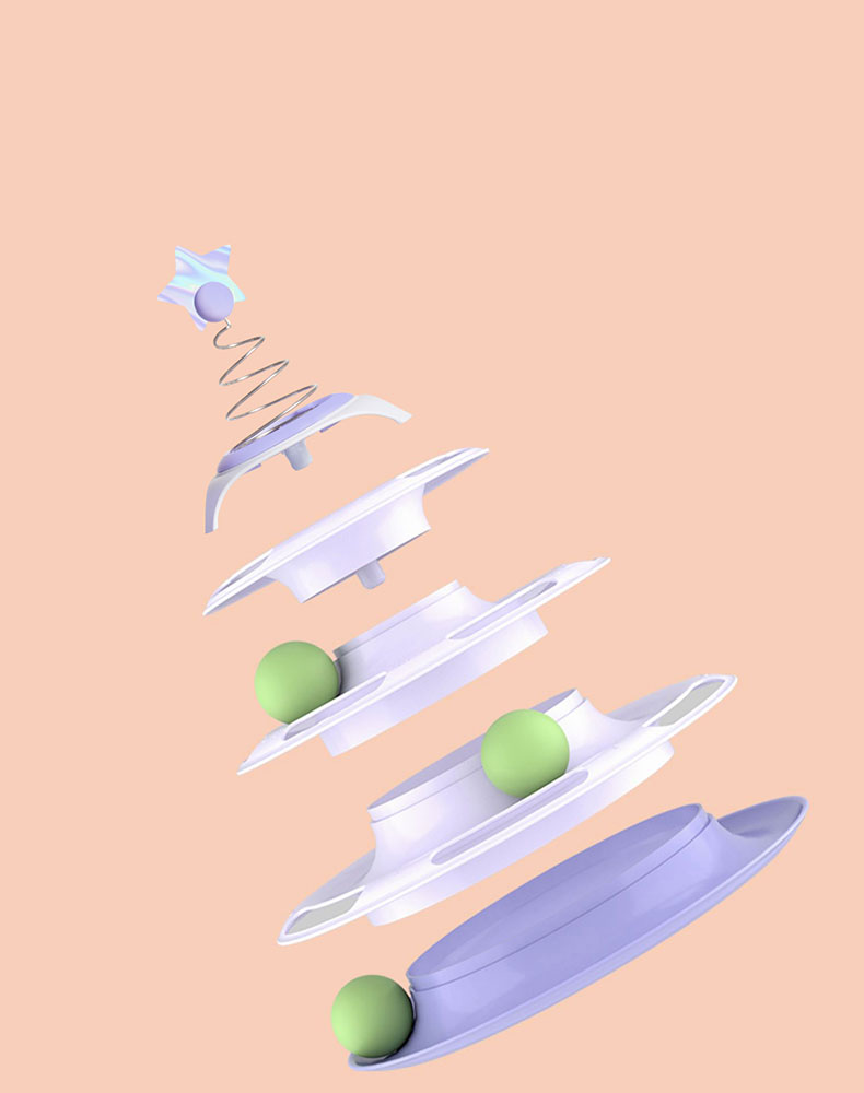 Star Forest Spinner Cat Toy