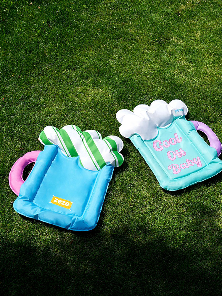 Colorful Beer Pet Cooling Mat