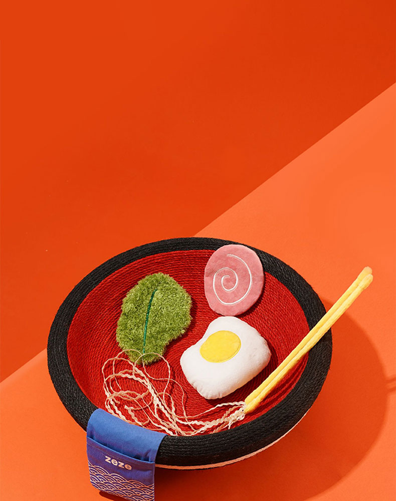 Yummy Ramen Cat Scratcher Bed
